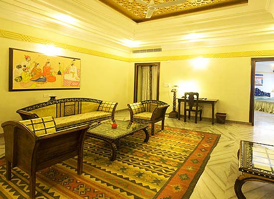 Marugarh Resort Jodhpur sitting area in bedroom
