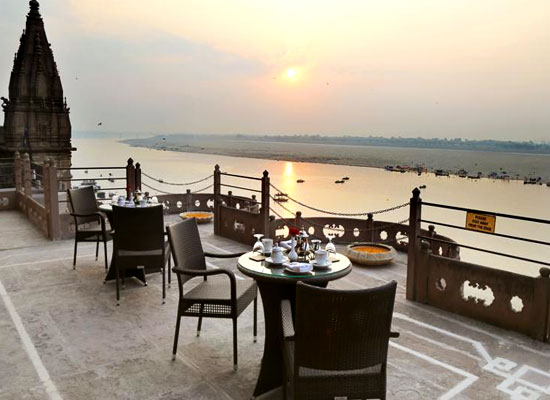 BrijRama Palace Varanasi Open Air Dining